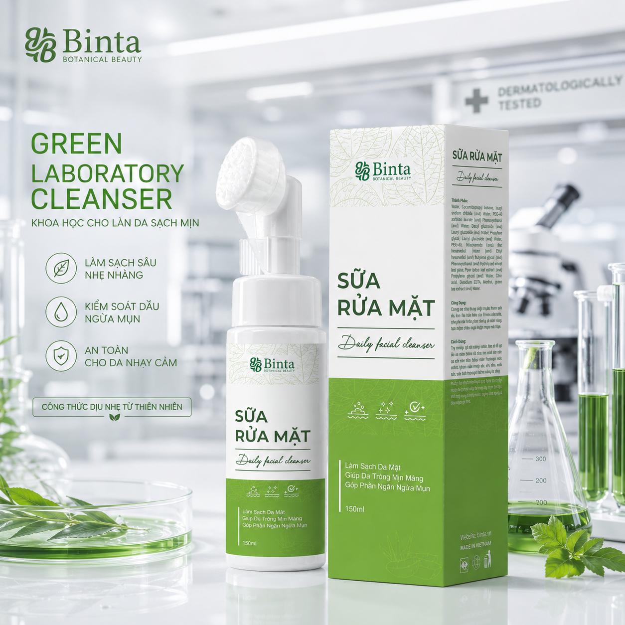Sữa rửa mặt Binta - Ảnh 6