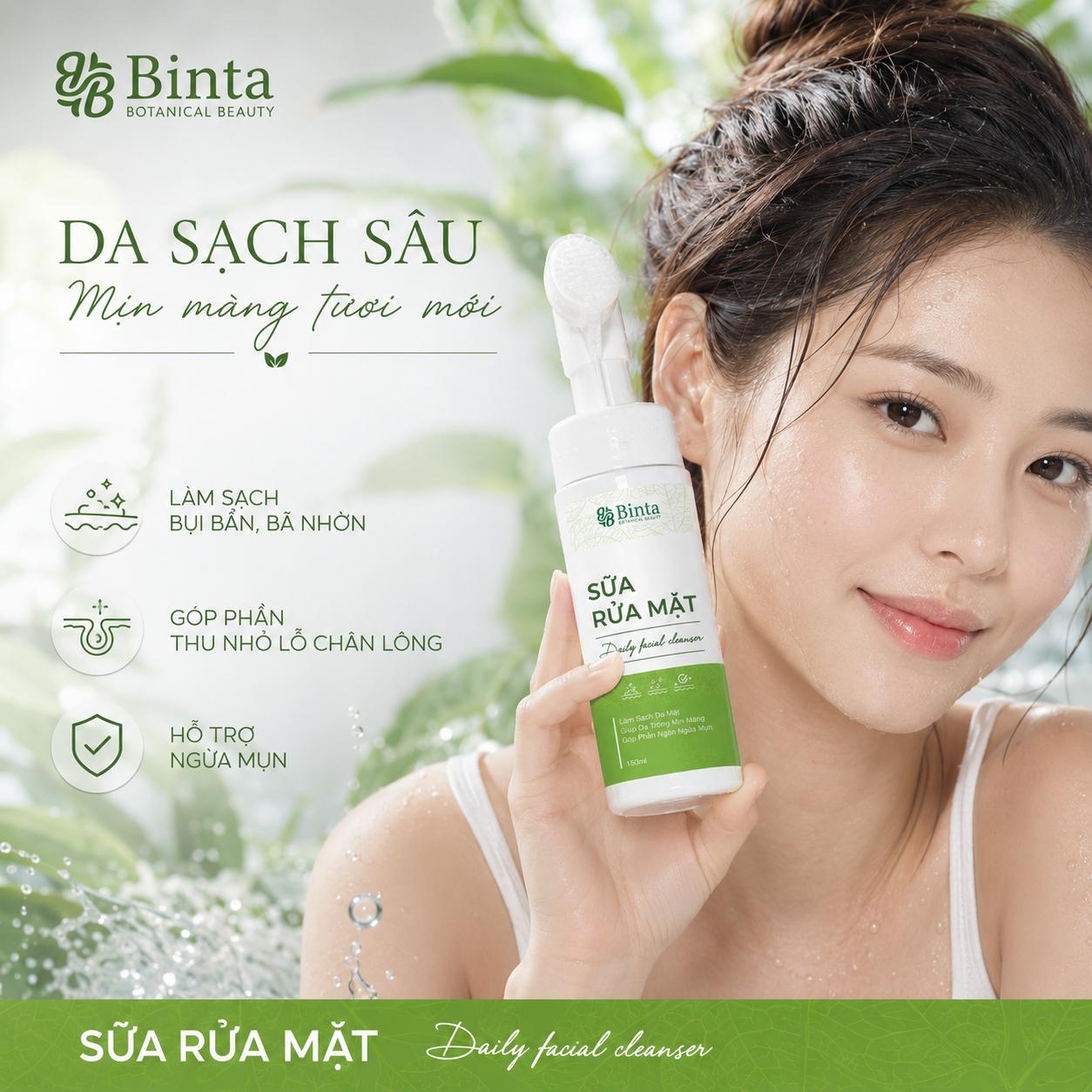 Sữa rửa mặt Binta - Ảnh 4