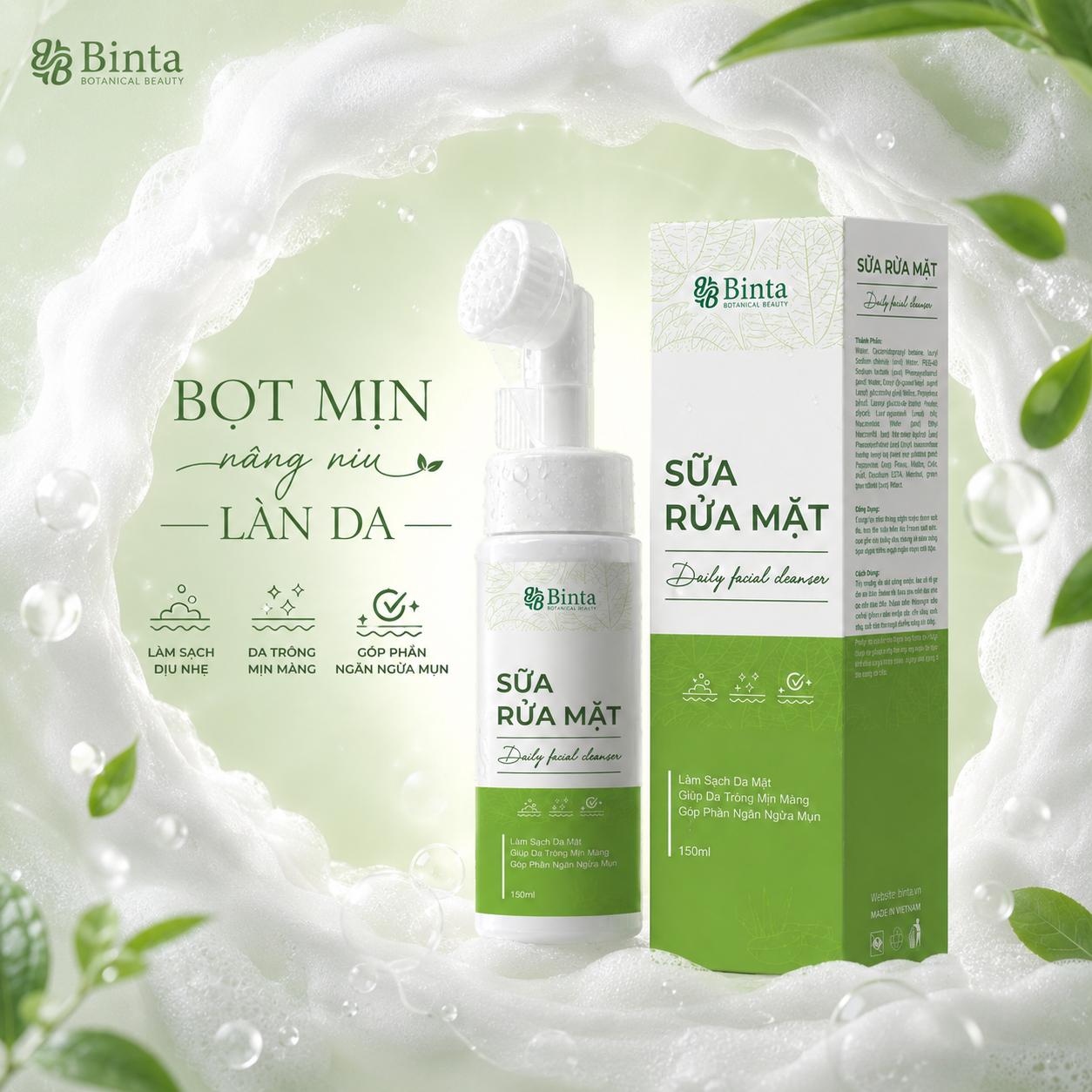 Sữa rửa mặt Binta - Ảnh 3
