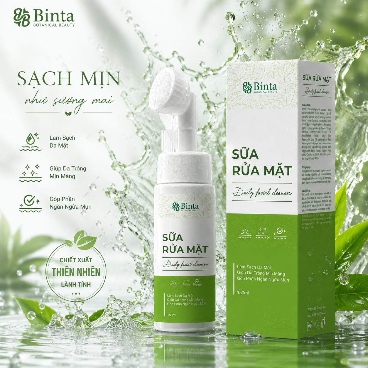 Sữa rửa mặt Binta - Ảnh 2