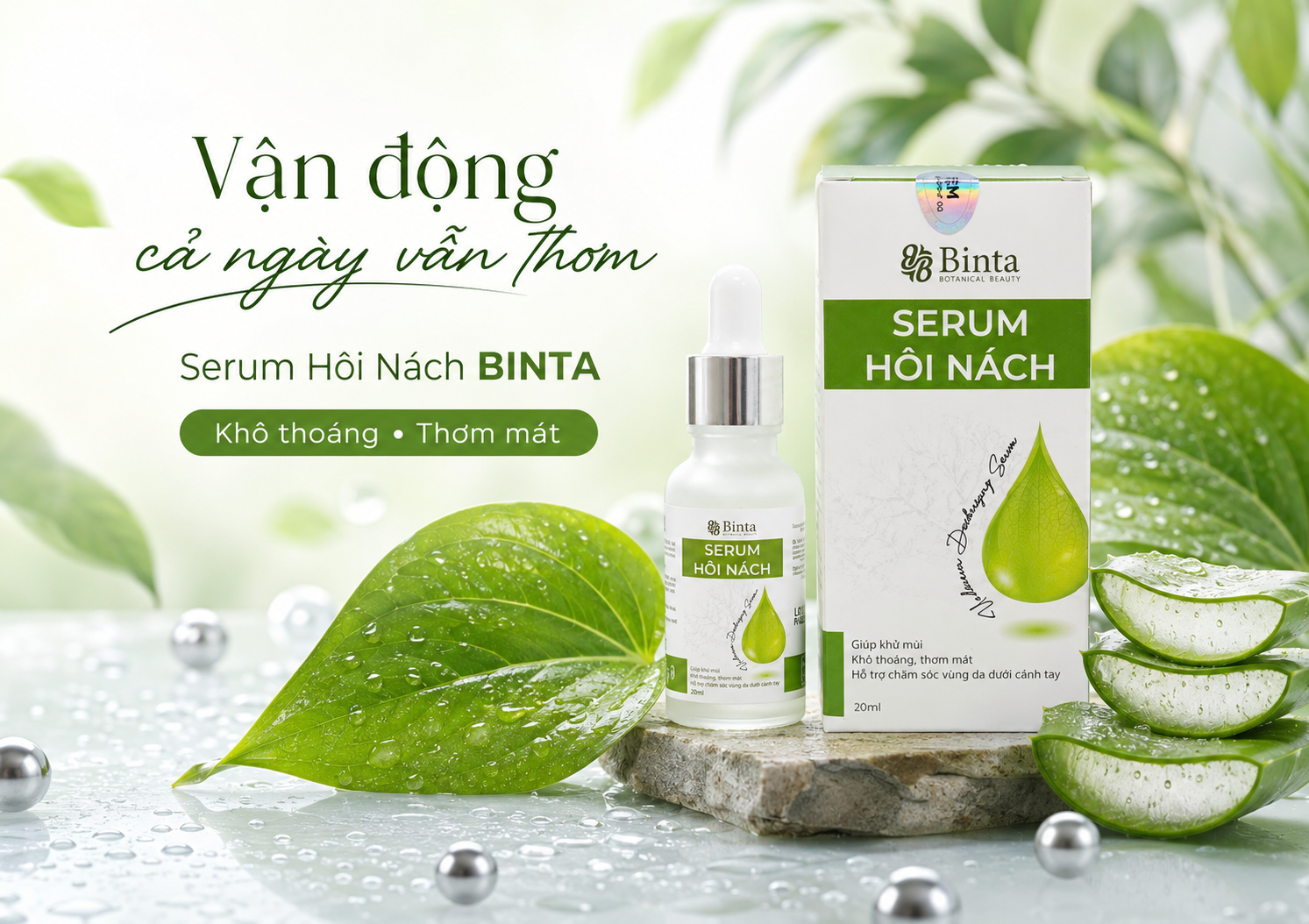 Serum Hôi Nách BINTA – Vận Động Cả Ngày Vẫn Khô Thoáng, Thơm Mát