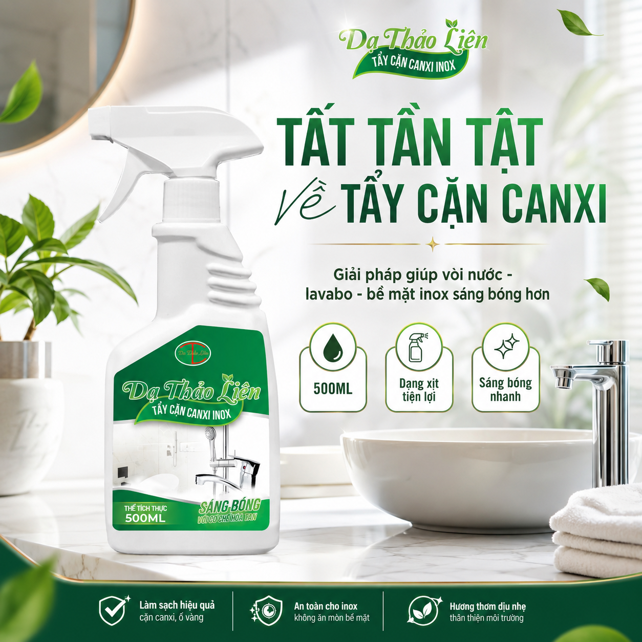 Tẩy Cặn Canxi Dạ Thảo Liên - Ảnh 3