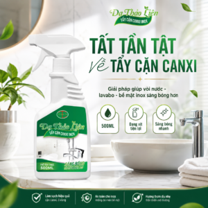 Tẩy Cặn Canxi Inox Dạ Thảo Liên 500ml giúp làm sạch vòi nước và bề mặt inox