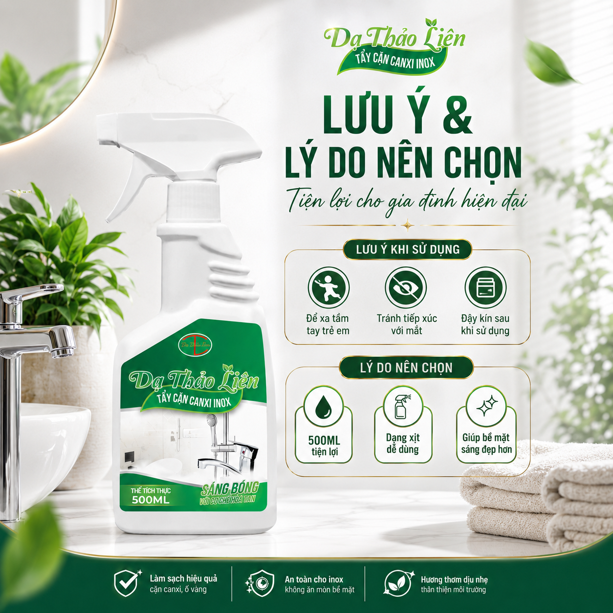 Tẩy Cặn Canxi Dạ Thảo Liên - Ảnh 5